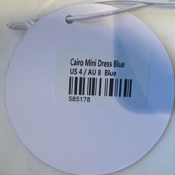 NWT Princess Polly Cairo Mini Dress- Blue - Picture 9 of 9